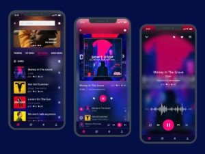 ux ui design music app