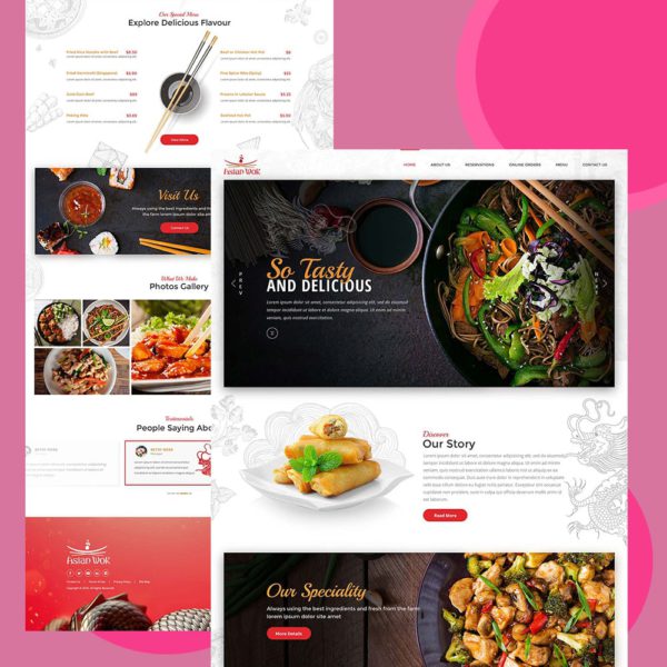 ux/ui design fastan restaurant