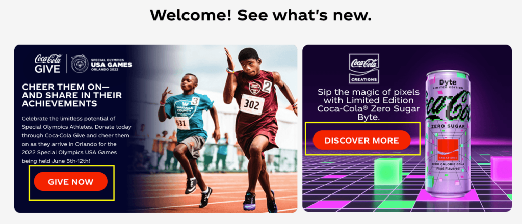 Coca-Cola-Website Design